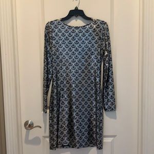 Silver and Black dress